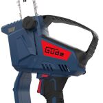 Detail rukoväte a tela píly Güde GMK 18-201-05 s ergonomickým úchopom - GU58625