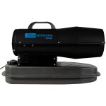 Naftový ohrievač Güde GD 20 TI s robustným čiernym telom a výkonom 20 kW - GU8515