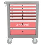 Pojazdný vozík AHProfi červený, prázdný - H14019P