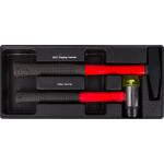 Sada kladiva a gumovej palice 2 diely vo výplni do dielenského vozíka - H14019D-set