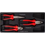 Sada klieští 3 diely vo výplni do dielenského vozíka - H14019D-set