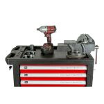 Dielenský vozík s pracovnou doskou s prelismi - H14019D