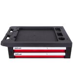 Pracovná plocha z tvrdeného plastu na dielenskom vozíku pre elektrikárov - H14019VDE
