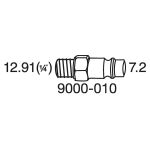 Technický detail rýchlospojky 9000-010 pre ofukovacie pištole Hazet 9040P-5 - HA209576