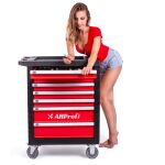 Vybavený dielenský vozík AHProfi, 7 zásuviek, 245 dielov - H14019D