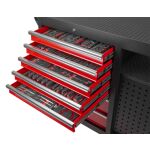 Zásuvky dielenského vozíka vhodné pre penové vložky s náradím - AH450101