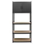 Kovový regál s hornou skrinkou - AH034C