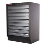 Celokovová dielenská skrinka PROFI s 9 - zásuvkami  680x458x910 mm - TGC1309