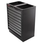 Celokovová dielenská skrinka PROFI s 9 - zásuvkami  680x458x910 mm - TGC1309