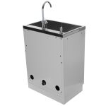 Celokovová dielenská skrinka PROFI BLUE s nerezovým drezom - MTGC1300C