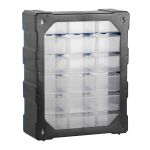 Plastový organizér / box na skrutky, 18 rozdeľovačov - MW1506