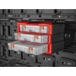 Plastový organizér, 3 boxy, do závesného systému - MW7013