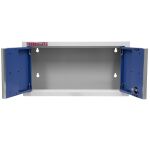 Celokovová dvojkrídlová závesná skrinka PROFI BLUE 680x281x350 mm - MWGB1326C