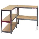 Policový regál STANDARD, 5 políc, 900 x 400 x 1800 mm - AH3001