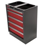 Celokovová skrinka s 5-timi šuplíkmi PROFI - RTGC1305