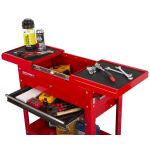 Pracovný stolík s otvorenými zásuvkami a náradím na pracovnej ploche - AHProfi TC310