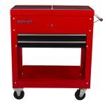 Pracovný stolík na kolieskach s bočnou rukoväťou a 2 zásuvkami - AHProfi TC310