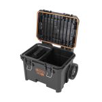 Vodotesný odolný plastový kufor na náradie s vyberateľnou priehradkou - TC320420