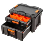 Plastový box TACTIX LOAD UP s ​​2 zásuvkami a členenou hornou priehradkou – TC320422