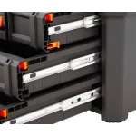 Kovové pojazdy zásuviek boxu na náradie TACTIX LOAD UP – TC320423