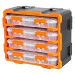 Plastový organizér, 4 uzatvárateľné boxy - TC320670