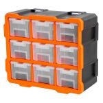 Plastový organizér, 9 uzatvárateľných boxov - TC320674