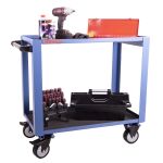 Modrý, robustný montážný vozík, nosnosť 200 kg- TC400