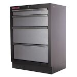 Celokovová dielenská skrinka PROFI so 4- zásuvkami 680x458x910 mm - TGC1304