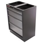 Celokovová dielenská skrinka PROFI so 4- zásuvkami 680x458x910 mm - TGC1304