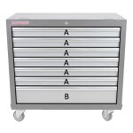 Dielenský vozík do zostavy nábytku AHProfi - TGC1307WB