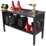 Dielenský stôl EXPERT s nerezovou doskou a policou na uloženie náradia – TSP6024S