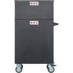 Dielenský vozík na náradie VIGOR, 2 kolieska na pevno, 2 otočná - V1970