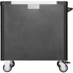 Pojazdný dielenský vozík 2 pevná kolieska, 2 otočná kolieska - V4481-X/499