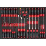 Dielenský vozík s nadstavbovým kufrom a náradím 344 dielov, 10 zásuviek, VIGOR 1000 - V4561