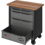 Vozík na náradie s drevenou pracovnou doskou - V4814