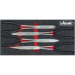 Sada klieští s dvojitým kĺbom, 4 diely v penovej výplni - V4481-X/499