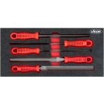 Pilníky, 5 dielov v penovej výplni - V4481-X/499