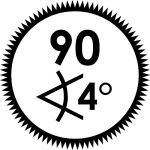 Ikona 90 zubov / 4 ° krok - pre presnú prácu v úzkych priestoroch - V6614N