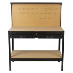 Pracovný stôl ECONOMY s dierovanou doskou, dvoma šuplíkmi a odkladacím priestorom - WT1002A