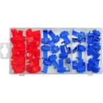 Modré a červené rýchlospojky na káble - YT-06868