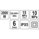 Vysokotlaký čistič 2000W 150BAR