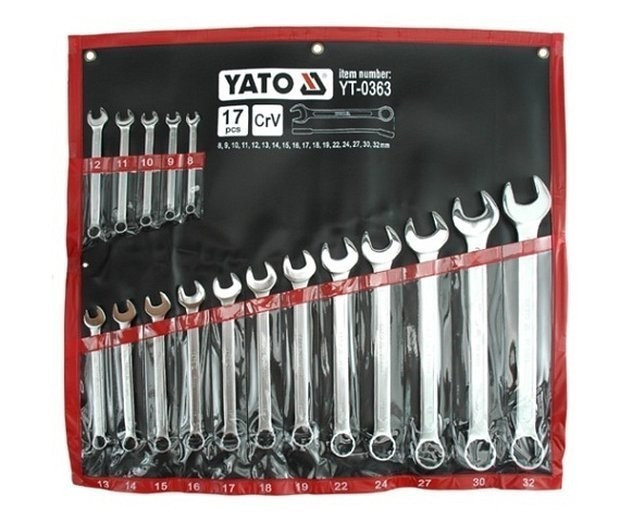 E-shop Sada očkoplochých kľúčov 17ks 8-32 mm - YT-0363