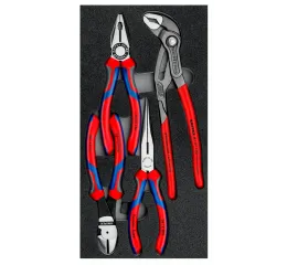 Sada klieští v penovej výplni, 4 ks, KNIPEX - 002001V15