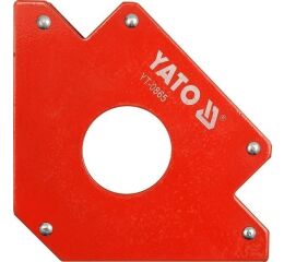 Uholník magnetický na zváranie 34 kg s otvorom - YT-0865