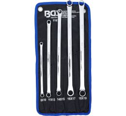 Sada obojstranných očkových kľúčov, 8 - 19 mm, 5dielna, BGS 1187