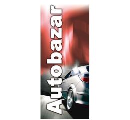 Vlajka fotoline Autobazar červená