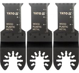 Pílový list na ponor. rezy BIM pre multifunkciu, 28,5 mm (drevo, plast, kov), sada 3ks - YT-34684