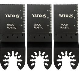 Pílový list na ponor. rezy HCS pre multifunkciu, 34mm (drevo, plast), sada 3ks - YT-34685