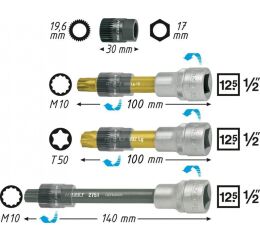Súprava nástavcov na demontáž remenice alternátora 4641/4 - HA103157
