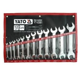 Sada obojstranných plochých kľúčov 12 ks 6 - 32 mm - YT-0381